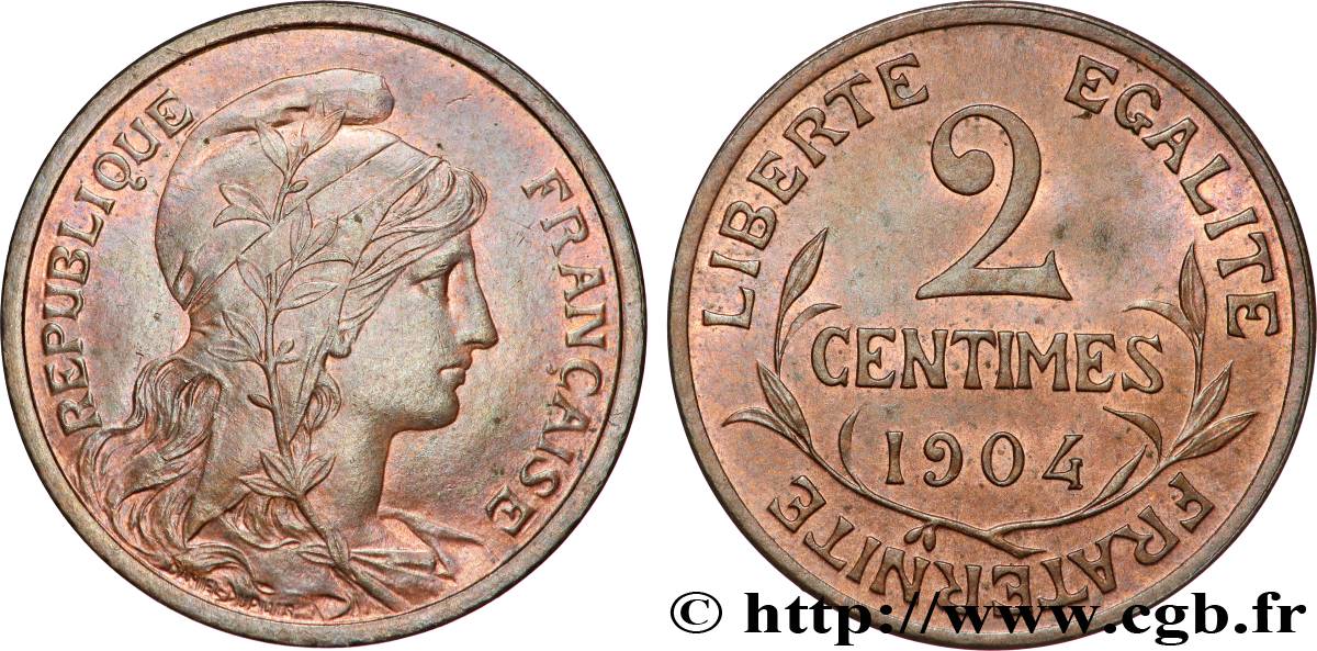 2 centimes Daniel-Dupuis 1904 Paris F.110/9 EBC62 