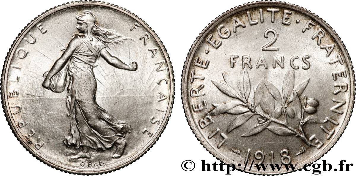 2 francs Semeuse 1918  F.266/20 SC64 