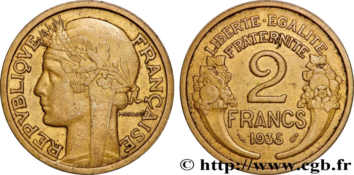 2 francs Morlon 1935  F.268/8 AU 