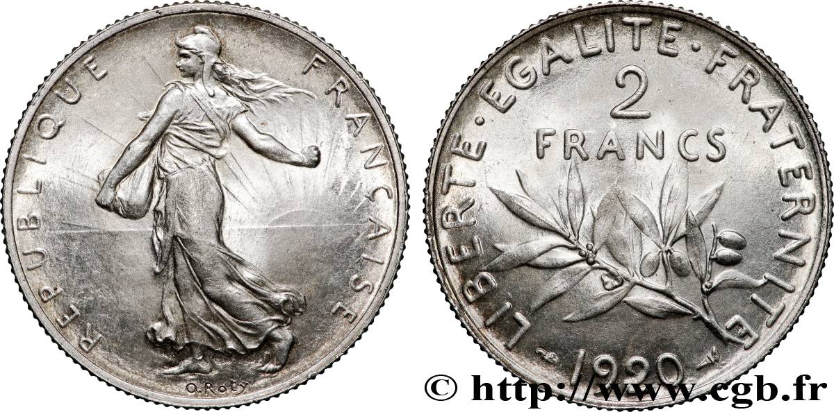 2 francs Semeuse 1920  F.266/22 SC63 