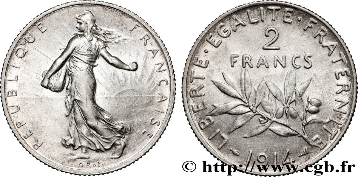 2 francs Semeuse 1914  F.266/15 VZ+ 