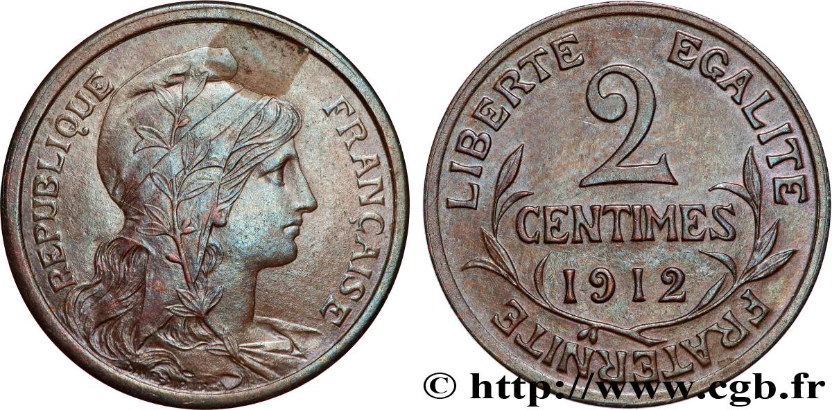 2 centimes Daniel-Dupuis 1912 Paris F.110/15 MBC+ 