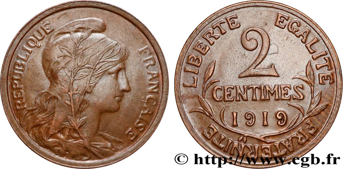 2 centimes Daniel-Dupuis 1919 Paris F.110/19 EBC 