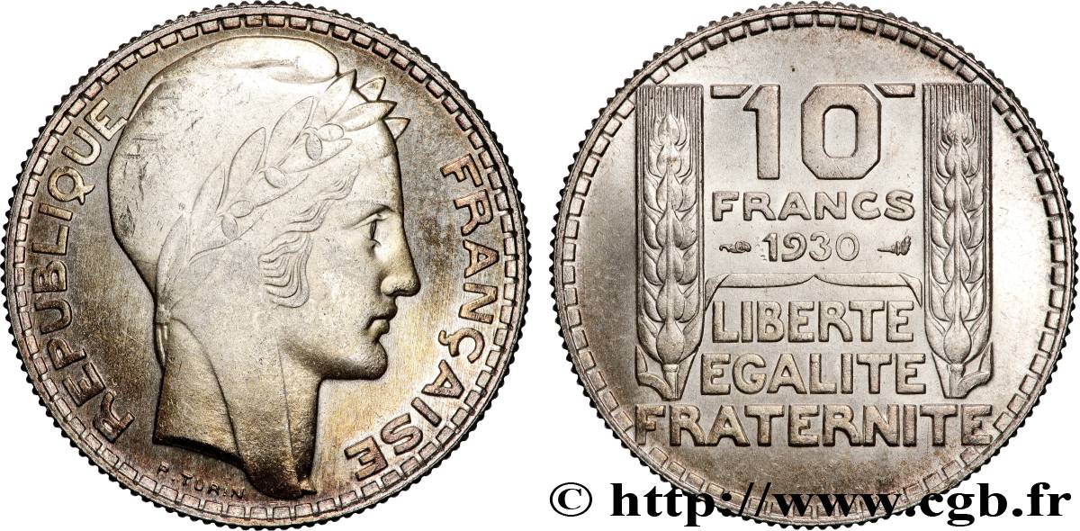 10 francs Turin 1930  F.360/3 SPL63 