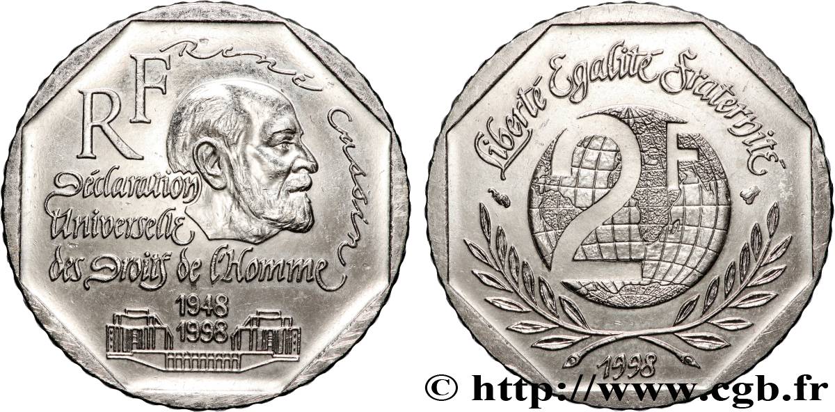 2 francs René Cassin 1998  F.276/2 MS 