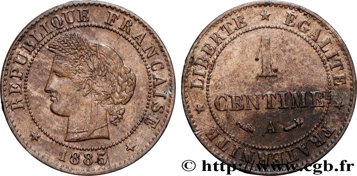 1 centime Cérès 1885 Paris F.104/12 TTB 