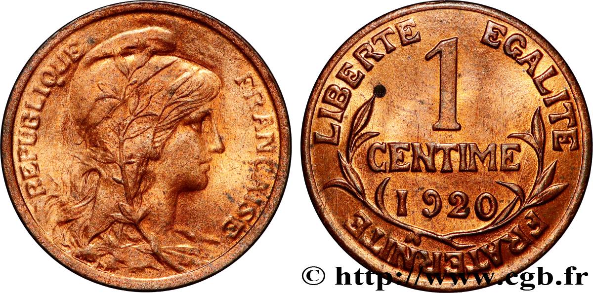 1 centime Daniel-Dupuis 1920  F.105/19 fST64 