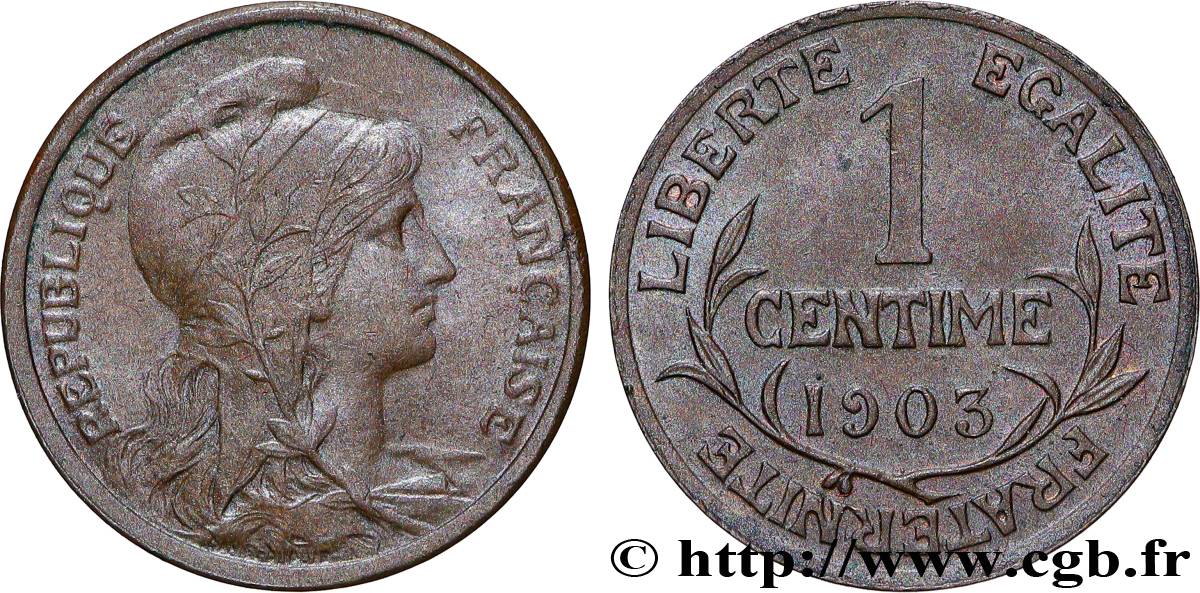 1 centime Daniel-Dupuis 1903 Paris F.105/8 BB53 