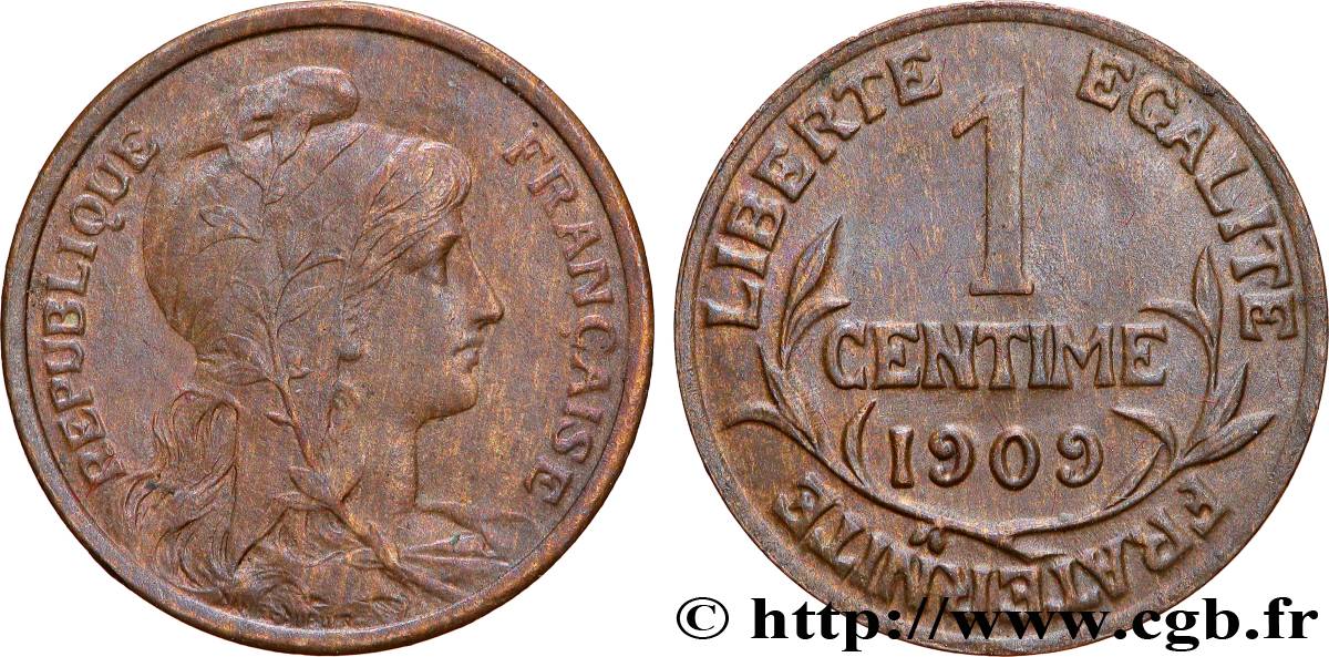 1 centime Daniel-Dupuis 1909 Paris F.105/11 VZ55 