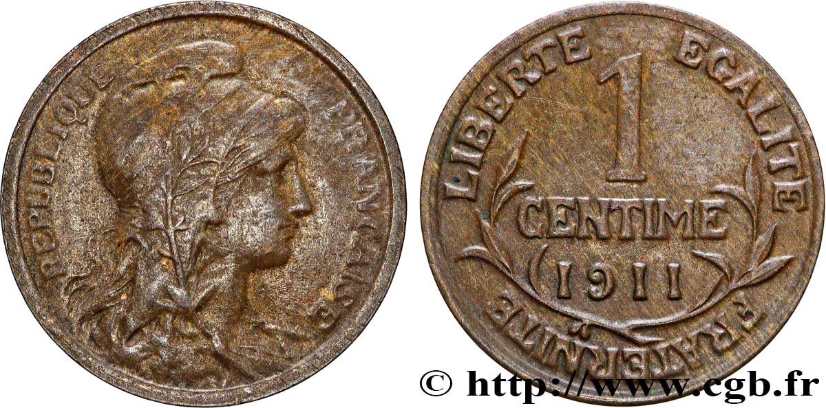 1 centime Daniel-Dupuis 1911 Paris F.105/13 XF 