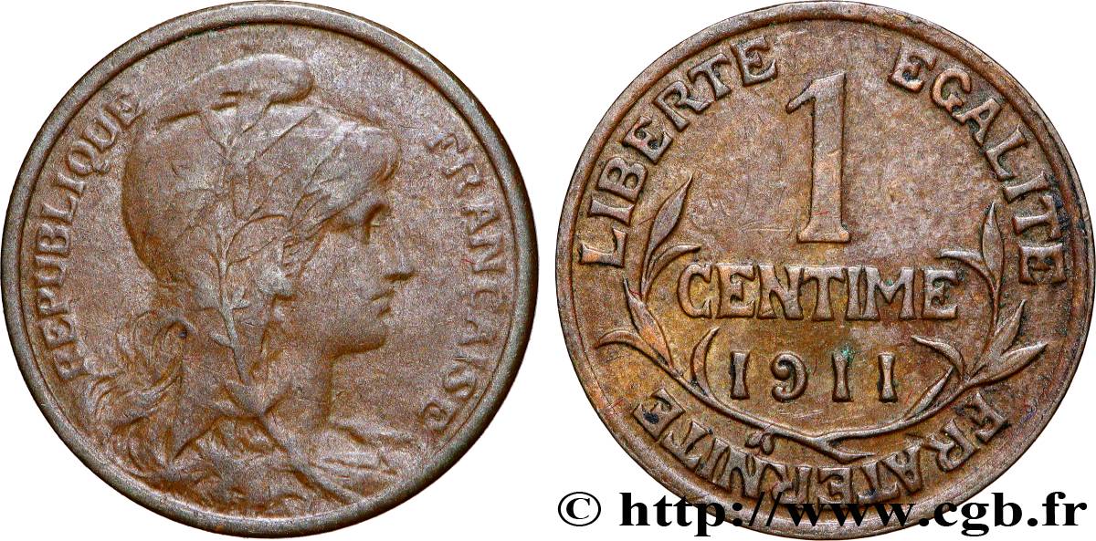 1 centime Daniel-Dupuis 1911 Paris F.105/13 TTB 