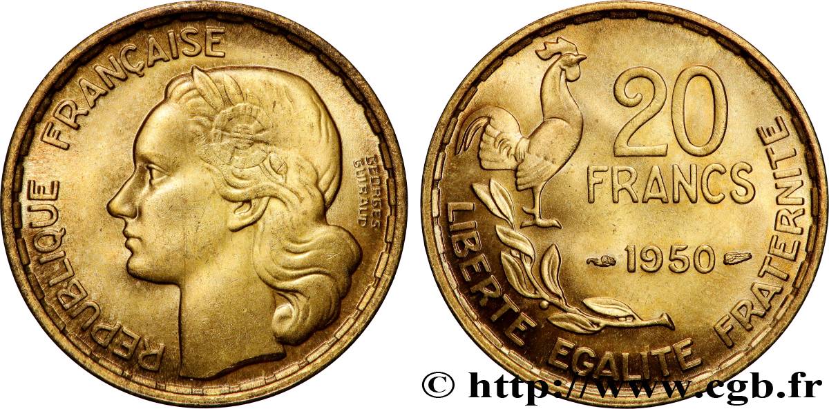 20 francs Georges Guiraud 1950  F.401/1 SPL63 