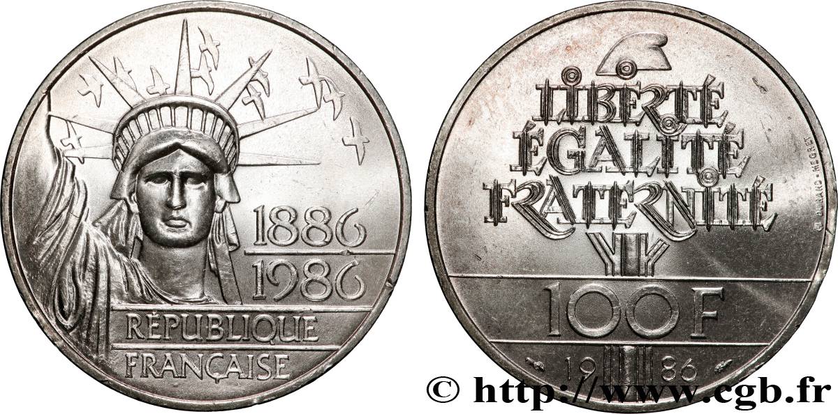 100 francs Liberté (Statue de la) 1986  F.454/2 SPL64 