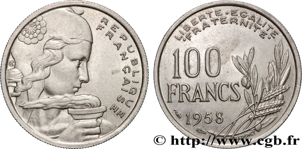 100 francs Cochet 1958  F.450/12 SUP 