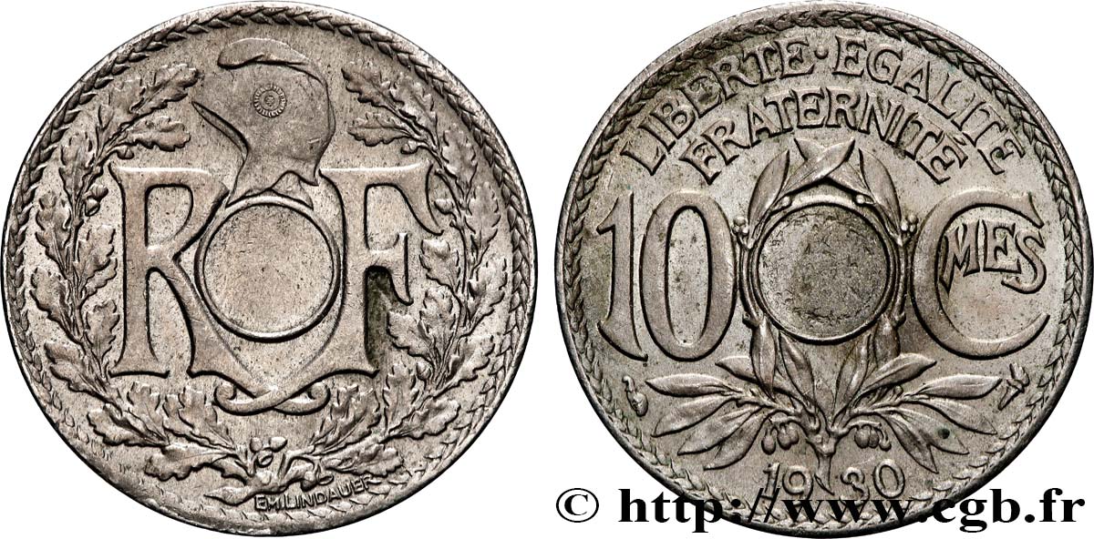 10 centimes Lindauer, Fautée non perforée 1930  F.138/17 var. TTB+ 