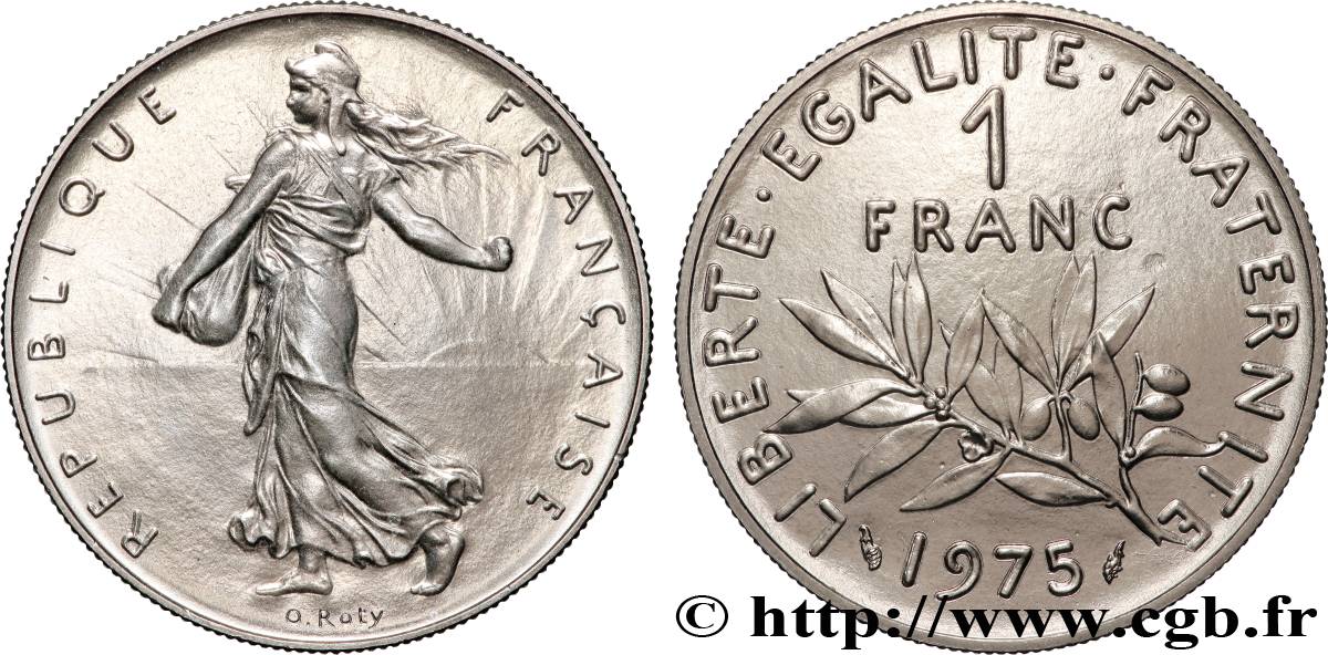 1 franc Semeuse, nickel 1975 Pessac F.226/20 FDC 