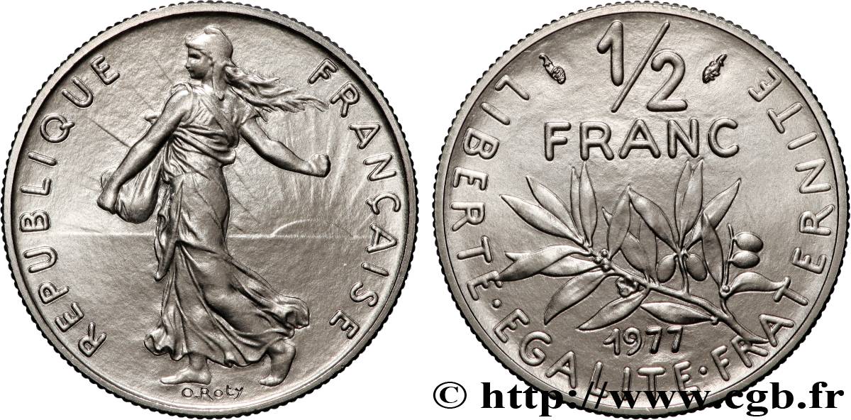1/2 franc Semeuse 1977 Pessac F.198/16 FDC 