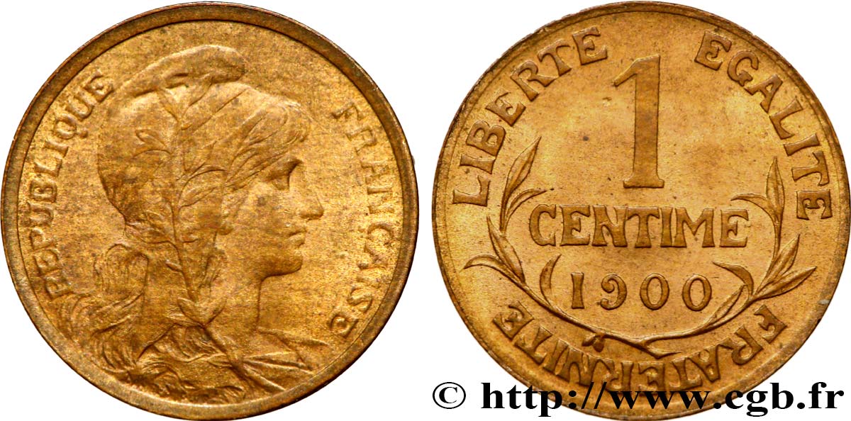 1 centime Daniel-Dupuis 1900  F.105/4 SUP62 