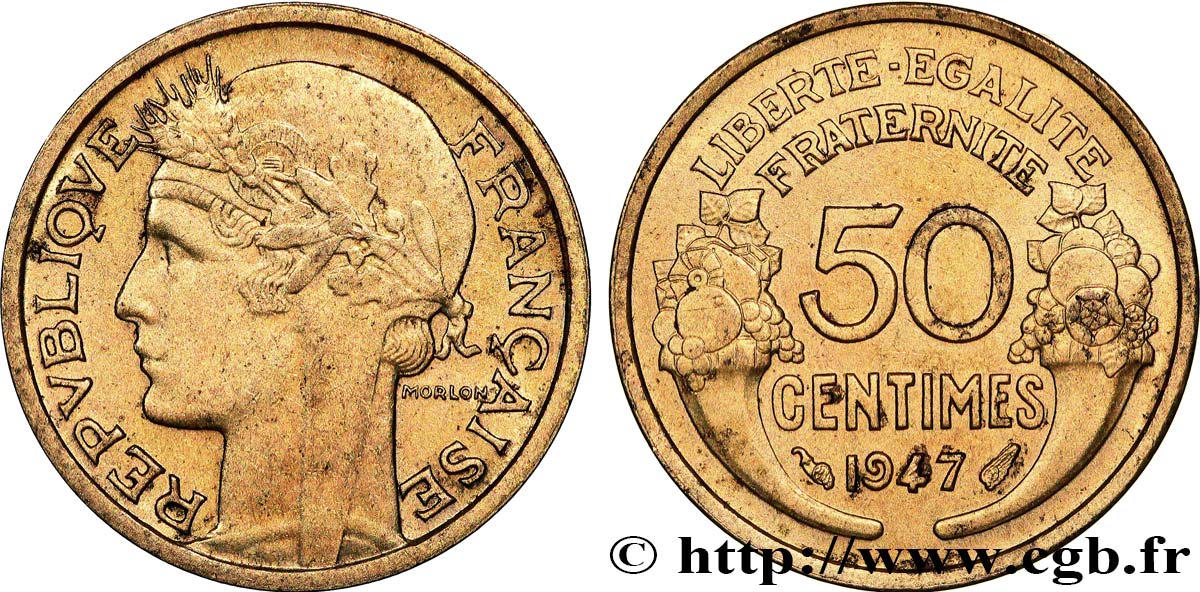 50 centimes Morlon 1947  F.192/19 fVZ 