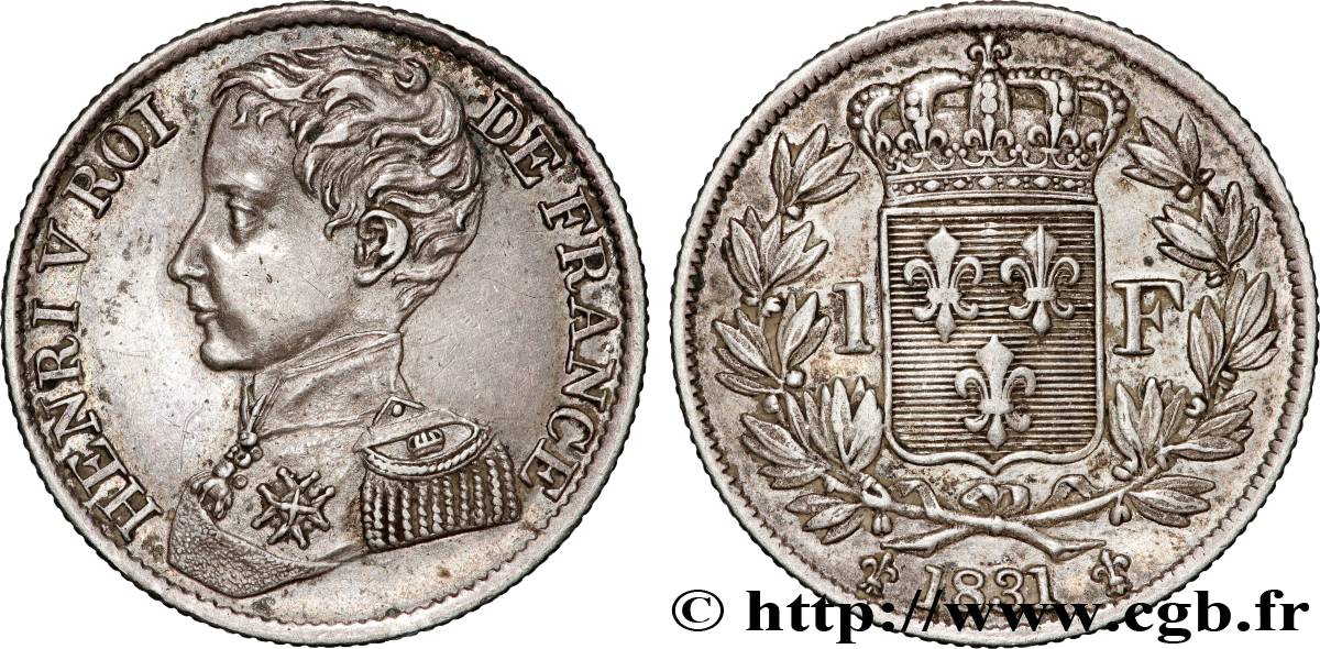 1 franc 1831  VG.2705  fVZ 