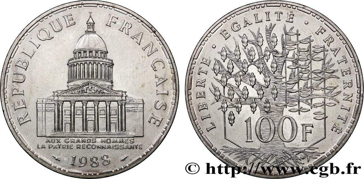 100 francs Panthéon 1988  F.451/8 SUP+ 