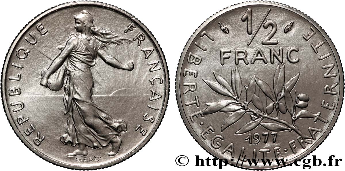 1/2 franc Semeuse 1977 Pessac F.198/16 FDC 