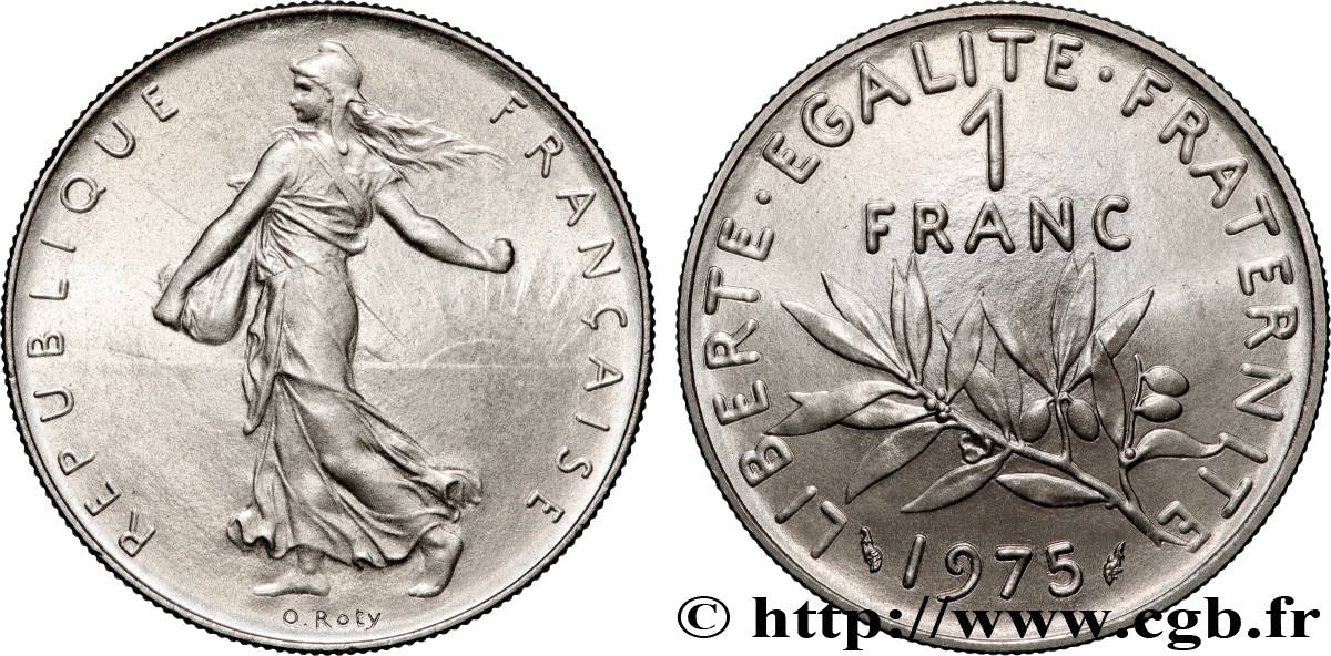 1 franc Semeuse, nickel 1975 Pessac F.226/20 FDC 