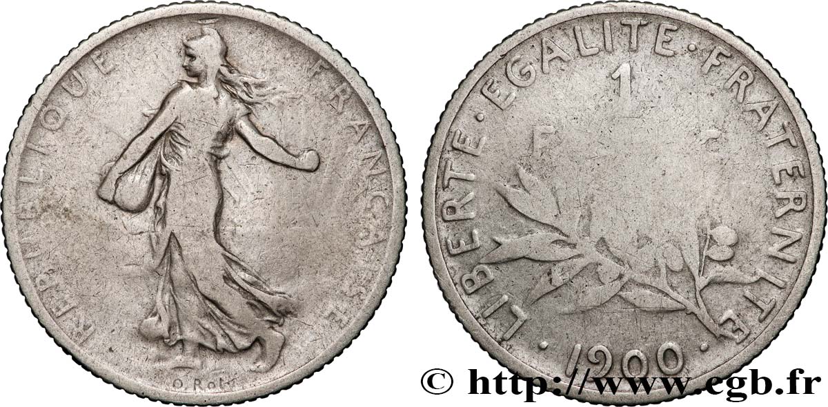 1 franc Semeuse 1900  F.217/4 VG 