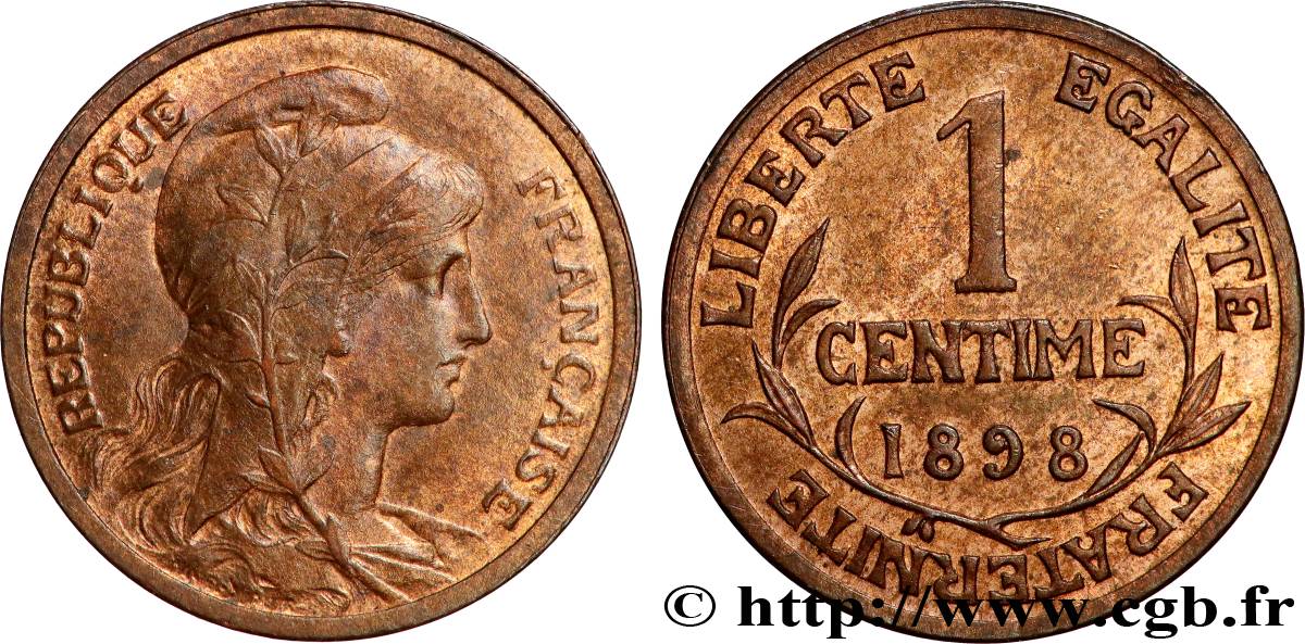 1 centime Daniel-Dupuis 1898 Paris F.105/1 MS62 