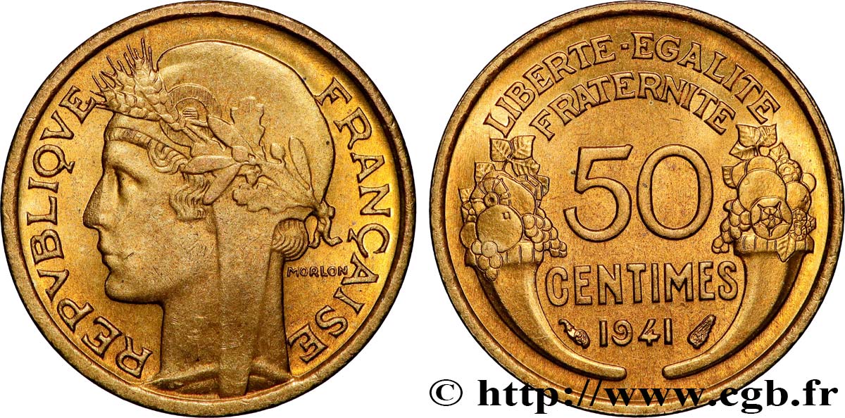 50 centimes Morlon 1941  F.192/18 MS64 