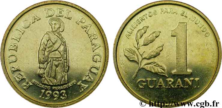 PARAGUAY 1 Guarani F.A.O.  1993  fST 