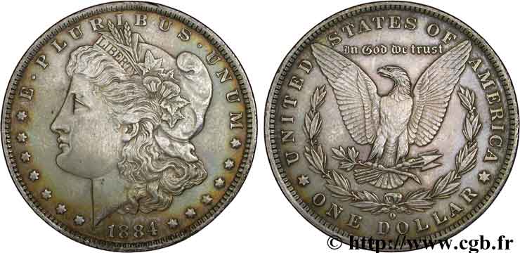 UNITED STATES OF AMERICA 1 Dollar type Morgan 1884 Nouvelle-Orléans - O AU 