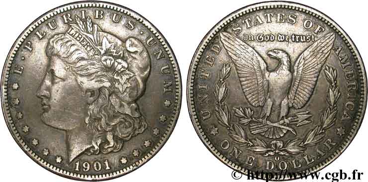 UNITED STATES OF AMERICA 1 Dollar type Morgan 1901 Nouvelle-Orléans - O VF 