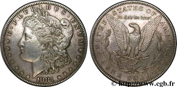 ESTADOS UNIDOS DE AMÉRICA 1 Dollar type Morgan 1881 San Francisco - S BC 