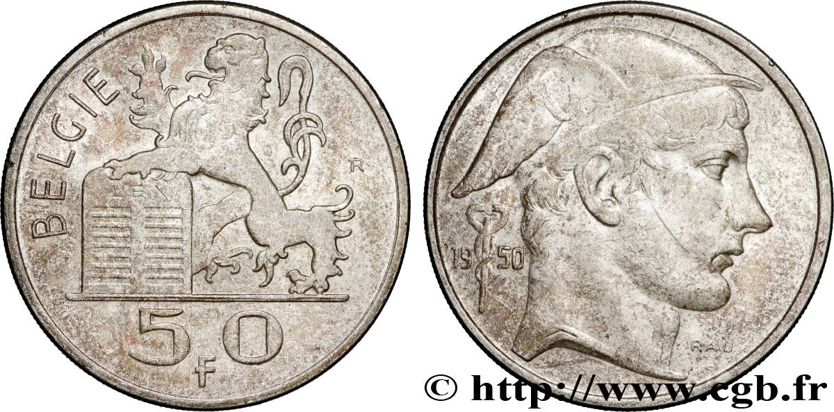 BÉLGICA 50 Francs légende flamande 1950  MBC 