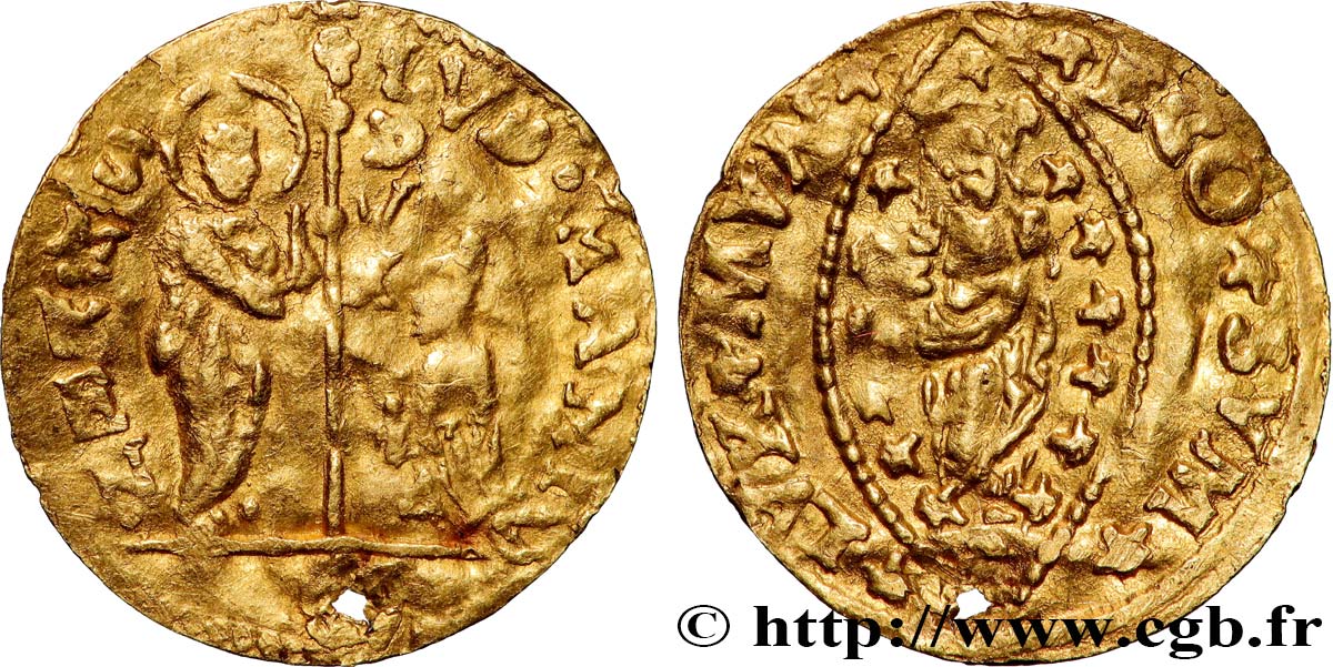 ITALIE - VENISE - LUDOVICO MANIN (120e doge) 1/4 Zecchino (Sequin) n.d. Venise TTB 