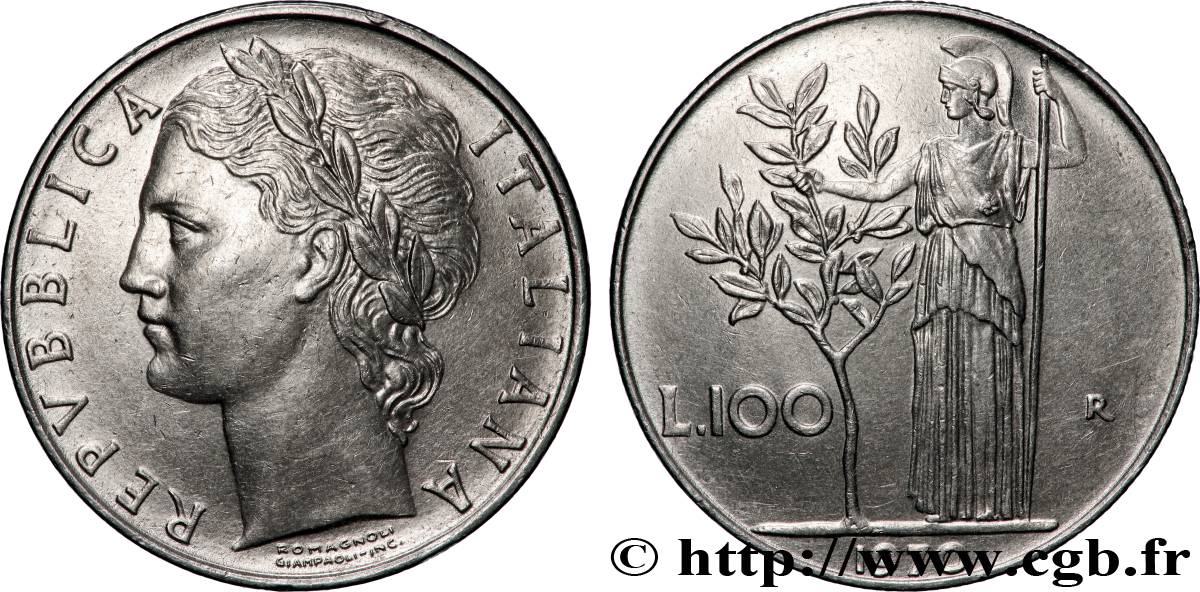 ITALY 100 Lire 1970 Rome AU 