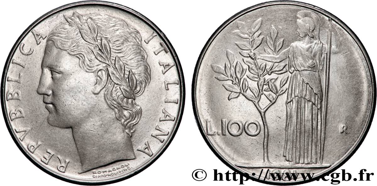 ITALIA 100 Lire 1978 Rome - R SPL 