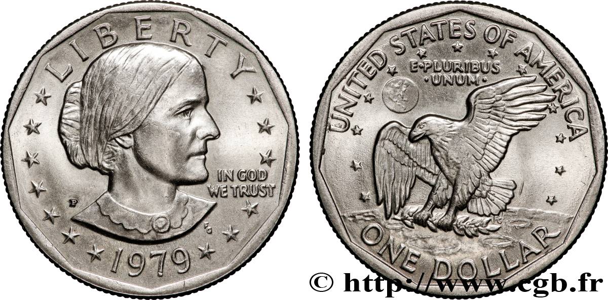 UNITED STATES OF AMERICA 1 Dollar Susan B. Anthony  1979 Philadelphie AU 