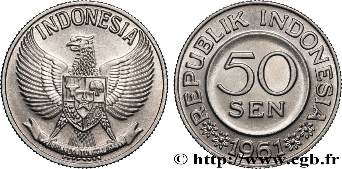 INDONESIA 50 Sen 1961  MS 