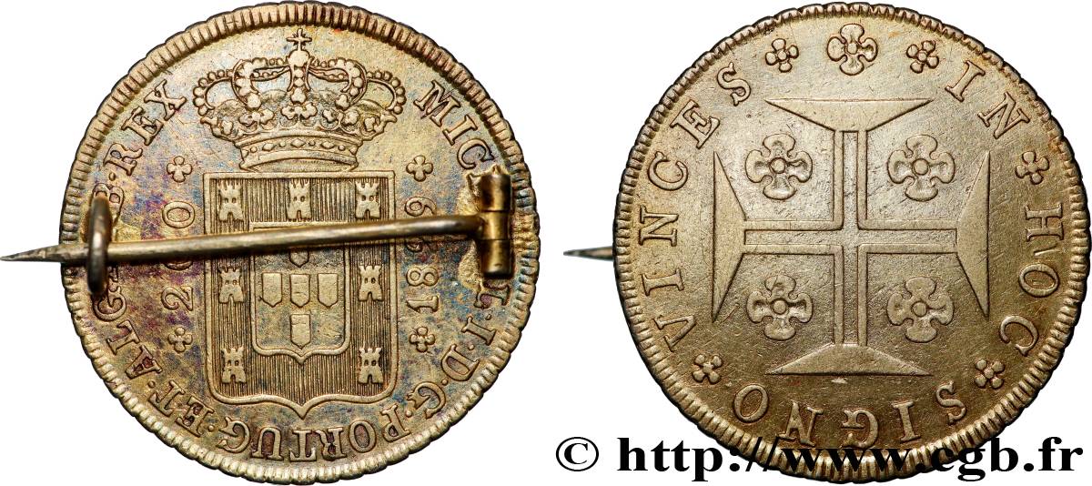 PORTUGAL - ROYAUME DU PORTUGAL - MICHEL Ier 12 Vintens (200 Reis) 1829 Lisbonne TTB 