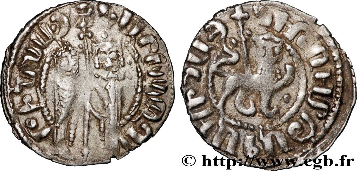CILICIE - ROYAUME D ARMÉNIE - HÉTHOUM et ISABELLE Tram c. 1250 Atelier indéterminé TTB 