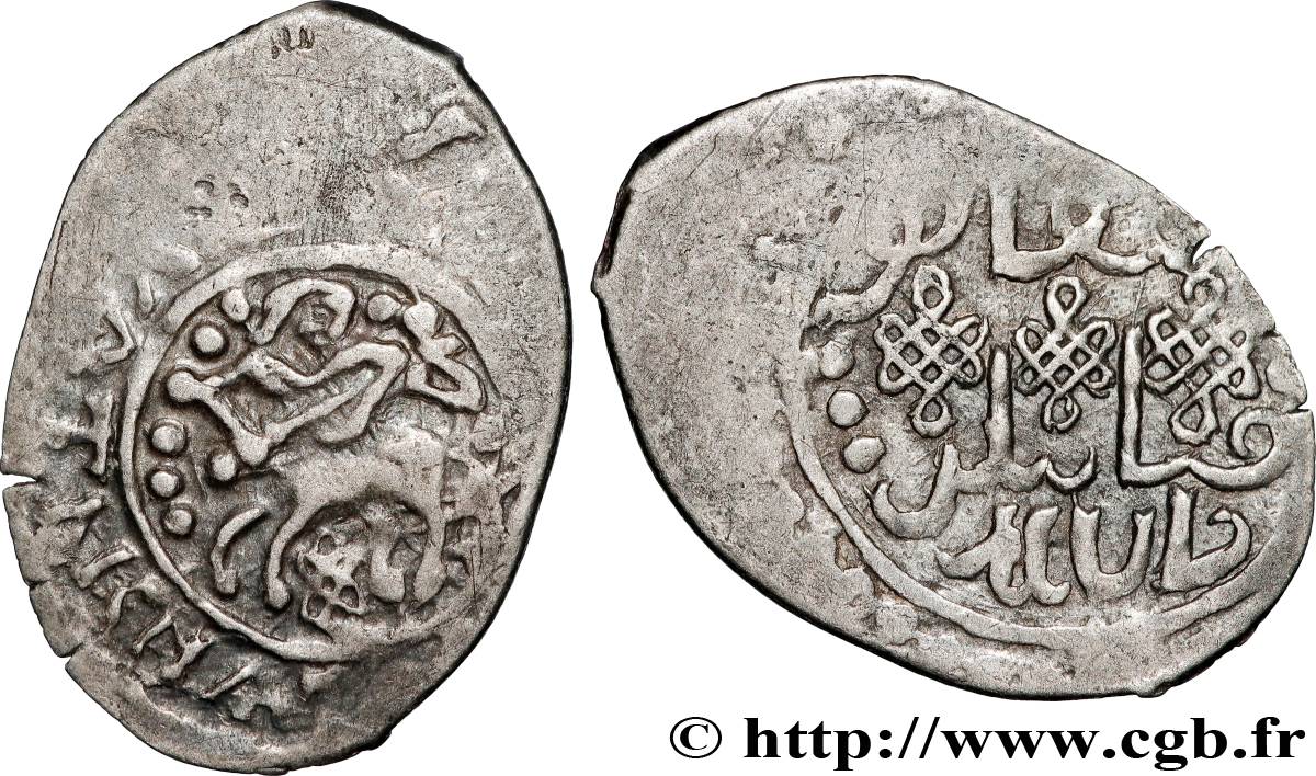 RUSSIE - PRINCIPAUTÉ DE SERPUKHOV - VLADIMIR LE BRAVE 1 Denga  (1393-1400) Moscou TTB 