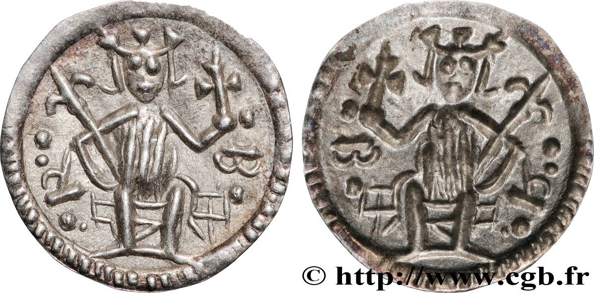 HONGRIE - ROYAUME DE HONGRIE - BELA IV Bractéate n.d.  SUP 