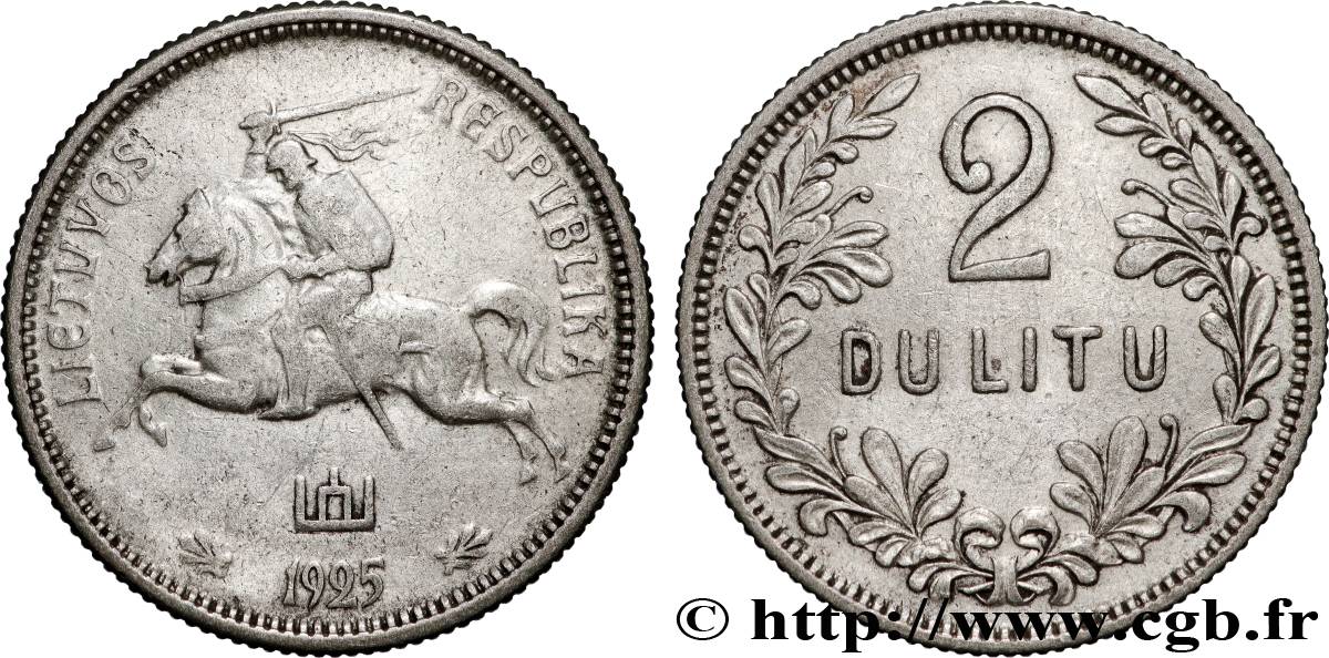 LITUANIE 2 Litu 1925 Vilnius TTB 