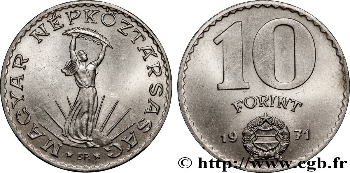 HUNGRíA 10 Forint 1971 Budapest SC 