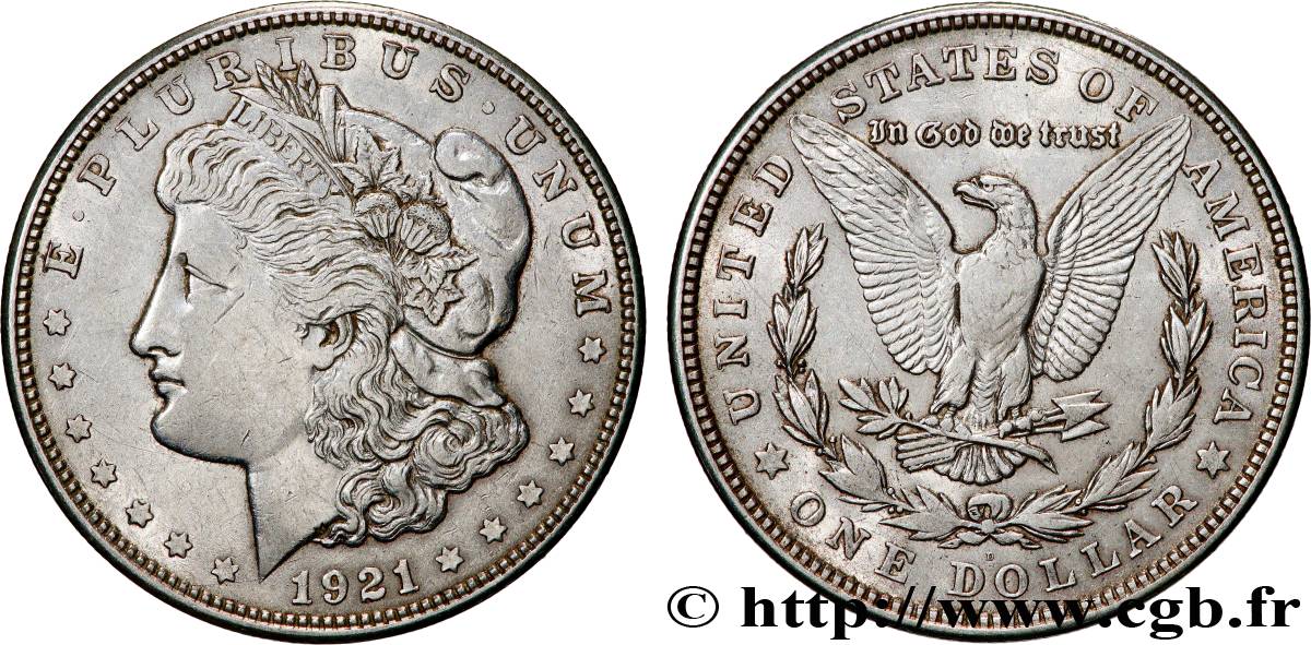 VEREINIGTE STAATEN VON AMERIKA 1 Dollar type Morgan 1921 San Francisco fSS 