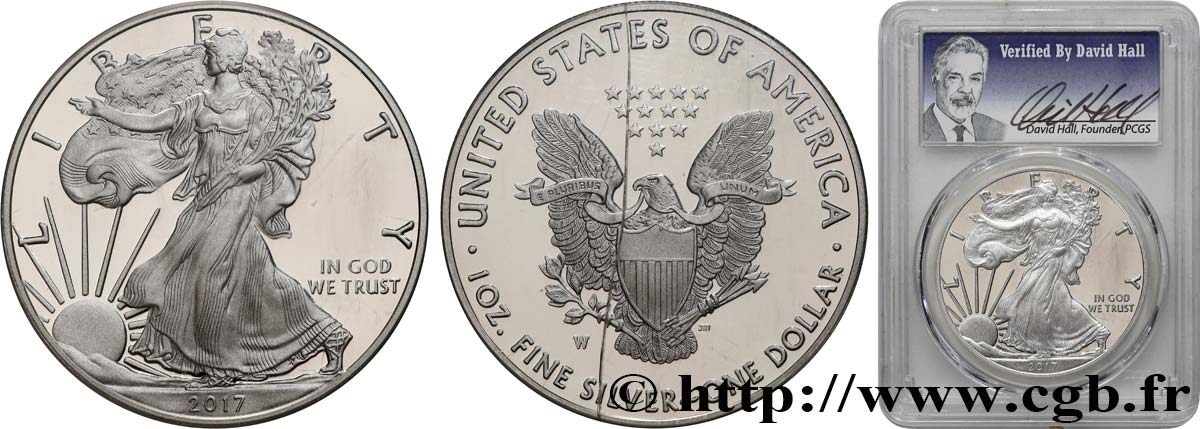 ÉTATS-UNIS D AMÉRIQUE 1 Dollar Proof type Silver Eagle 2017 West Point - W FDC70 PCGS