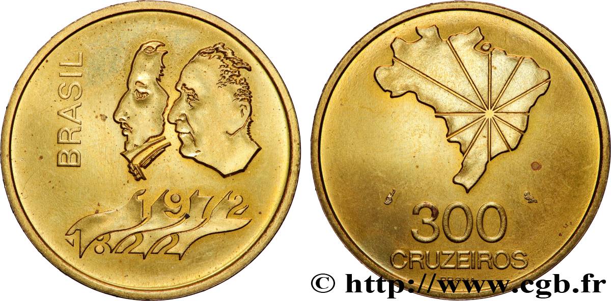 BRAZIL Essai de 300 Cruzeiros 150e anniversaire de l’indépendance 1972 Paris MS 