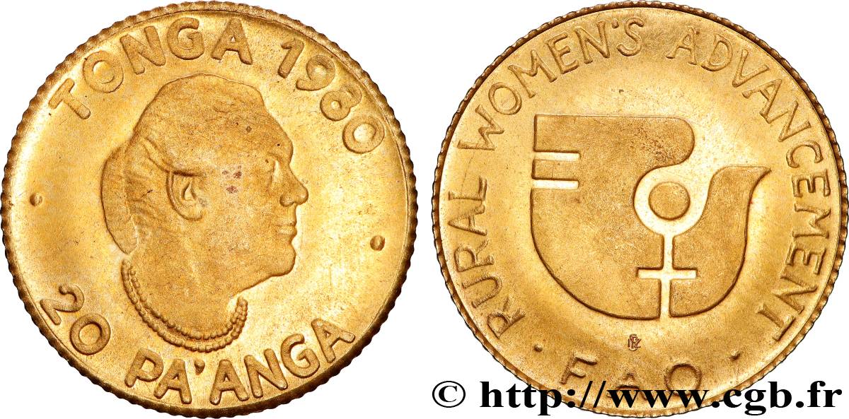 TONGA 20 Pa’anga 1980  MS 